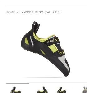 Scarpa Vapor V climbing shoe Mens 43.5 EU or 10 US